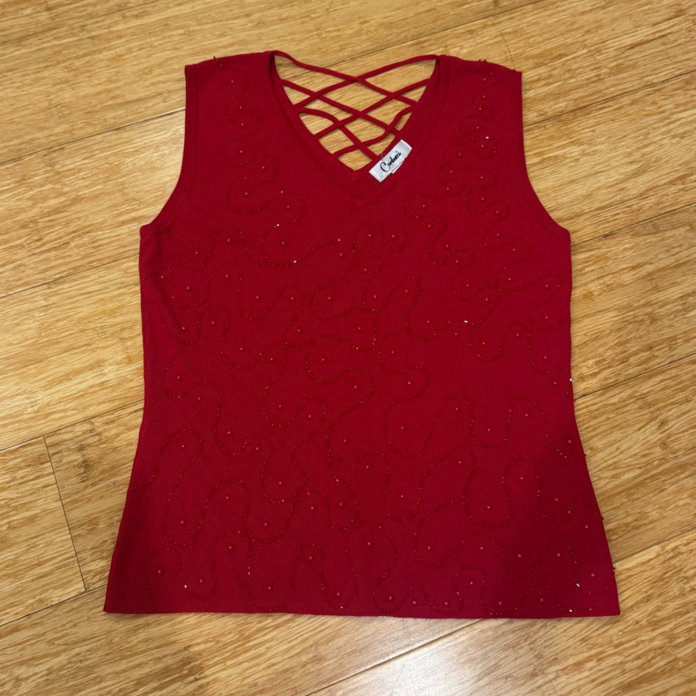 Tory Burch perforated leather a-line mini skirt